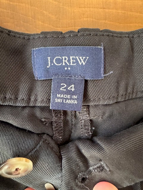 #129 EUC J. Crew Size 24 Black Trouser