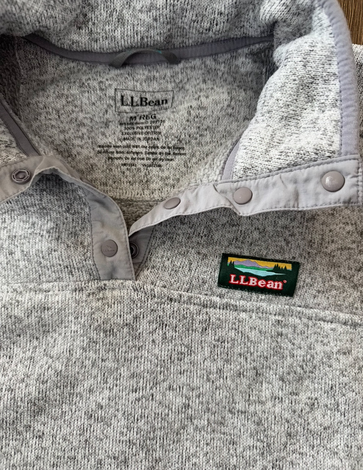 #173-LL Bean fleece pullover women's size M