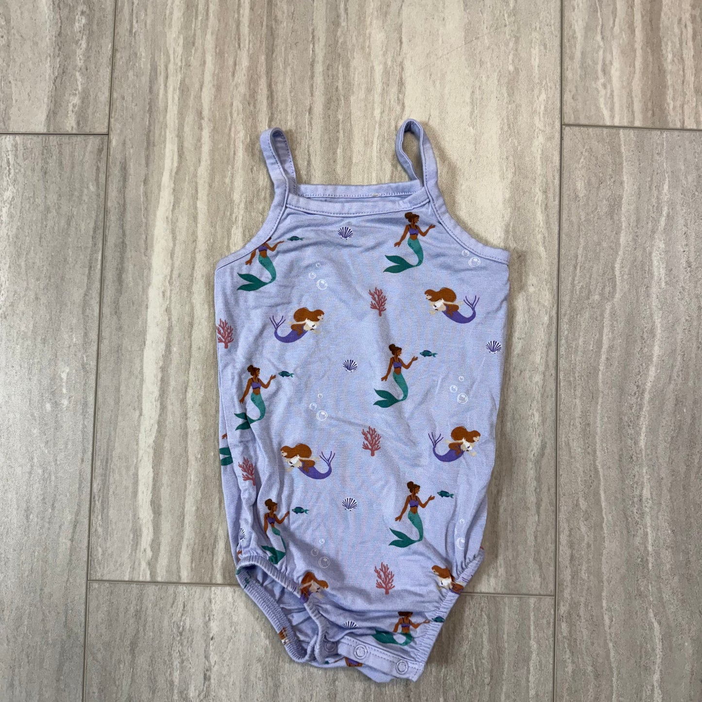 Seller 17: Kyte Baby Mermaid Spaghetti Strap Bodysuit 0-3 mo. NWOT