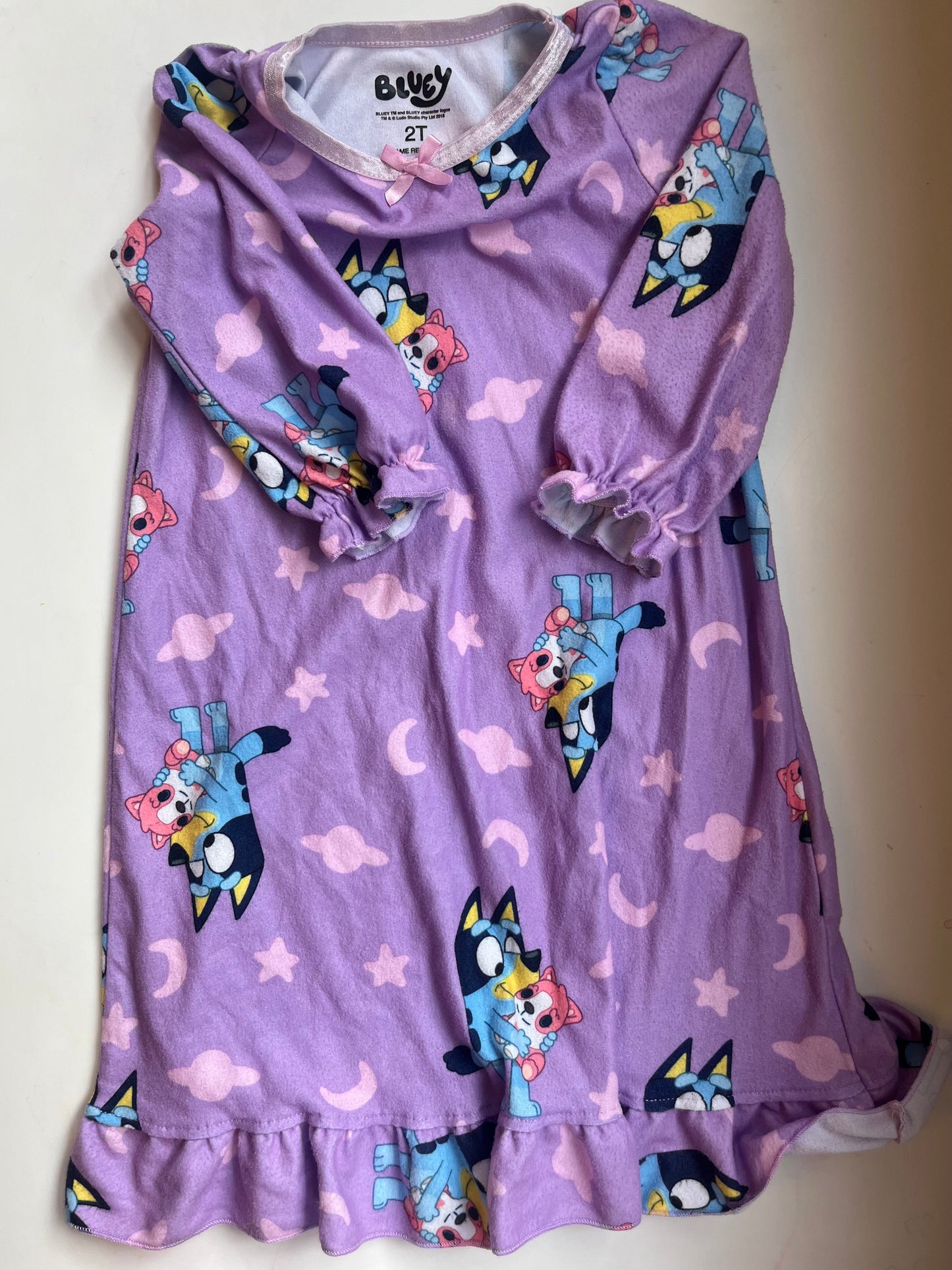 Seller #20 Bluey fleece nightgown 2T