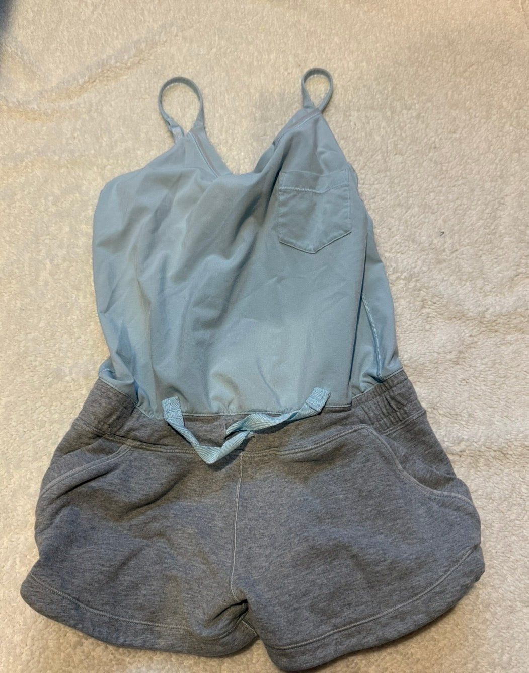 136 EUC Ivivva Girls romper with built in bra 7/8