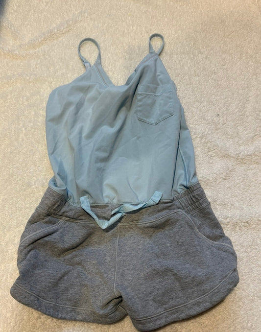 136 EUC Ivivva Girls romper with built in bra 7/8