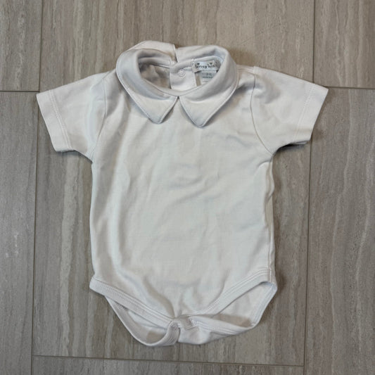 Seller 17: Kissy Kissy Short sleeve White Collar Bodysuit 3-6mo.