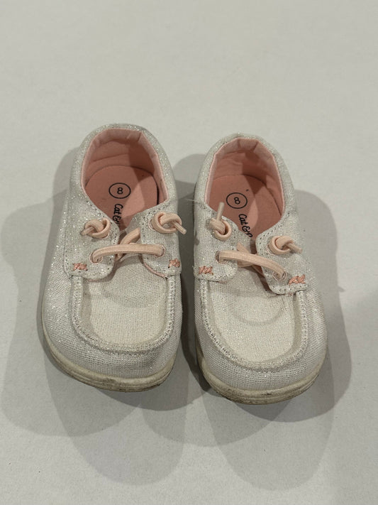 #160 Girls size 8 Cat and Jack slip on shoes
