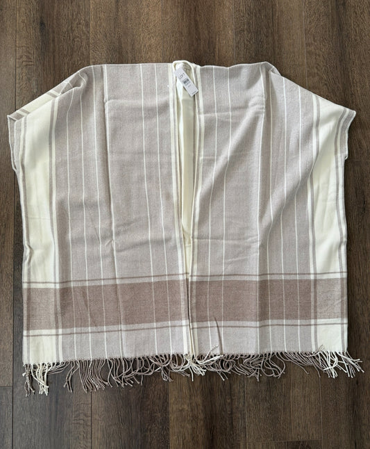 #173-LOFT women's plaid poncho size XS/S NWT