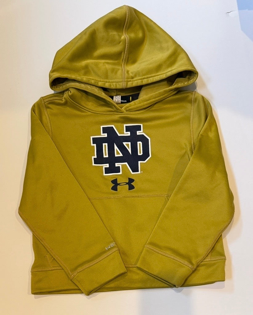 #41 |  YXS Under Armour Notre Dame Hoodie Sweatshirt, boy or girl