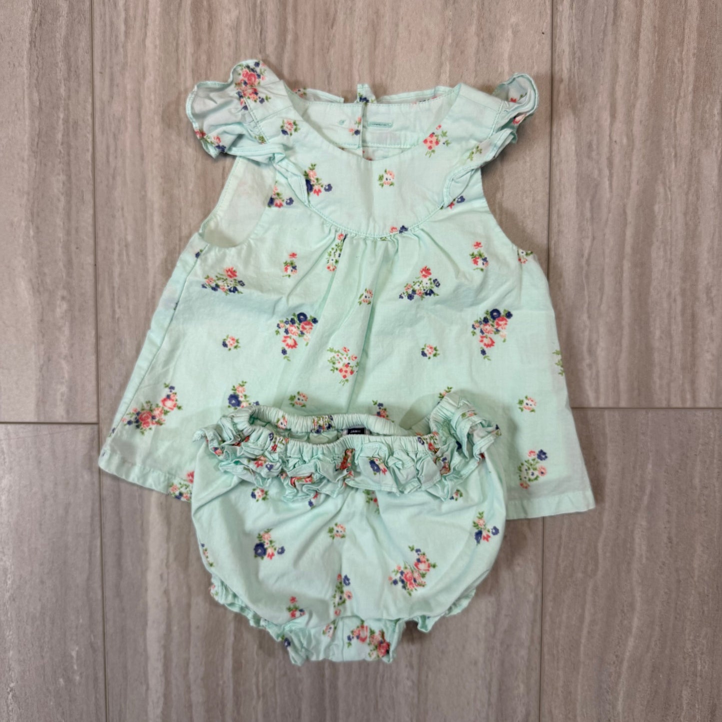 # 17: Janie & Jack Janie & Jack Dress + Bloomers Set 3-6mo.