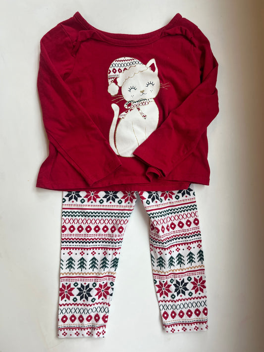 Seller #20 holiday cat set 18-24 mo