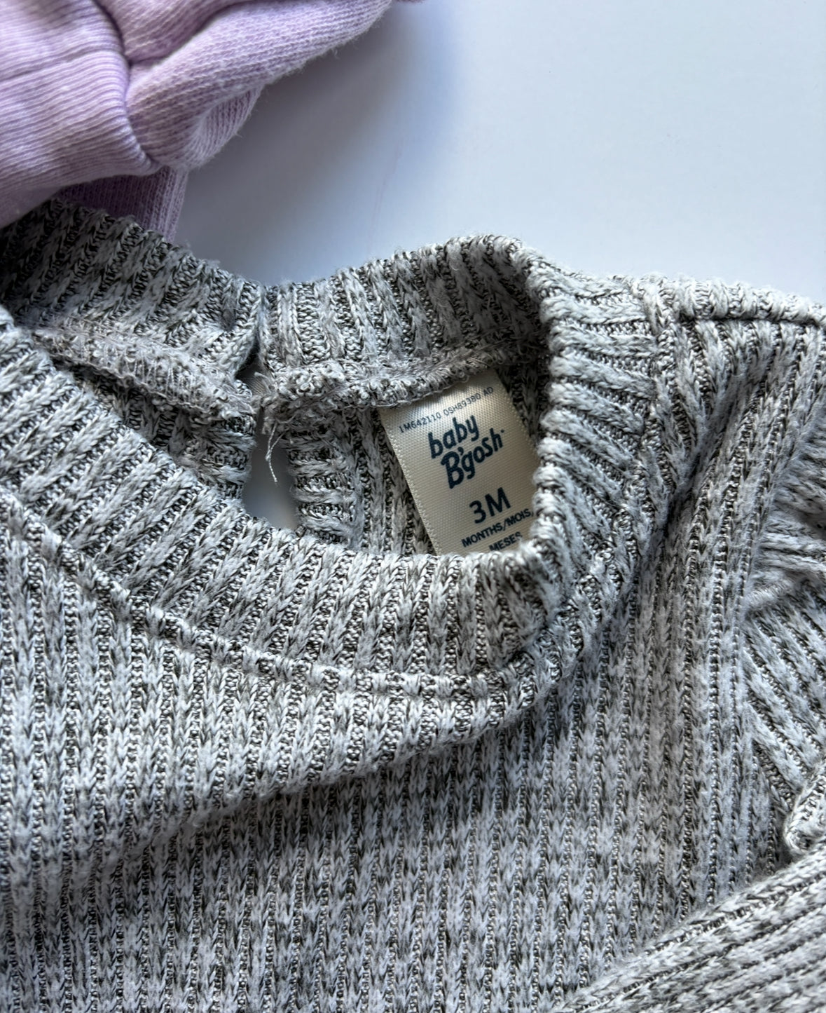 Seller #105 - Girls 3M Purple Crewneck and Gray Sweater Bundle GUC