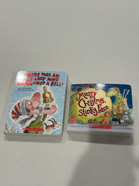 #160 Set of 2 Christmas board books