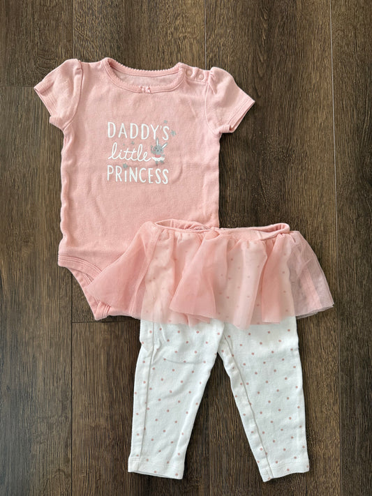 #173-Carters princess tutu outfit girl size 12m