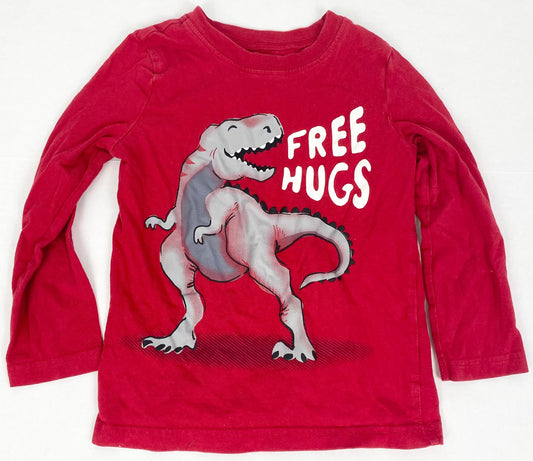 #14 4T T-Rex Free Hugs Red Graphic Tee-Carter’s Just For You