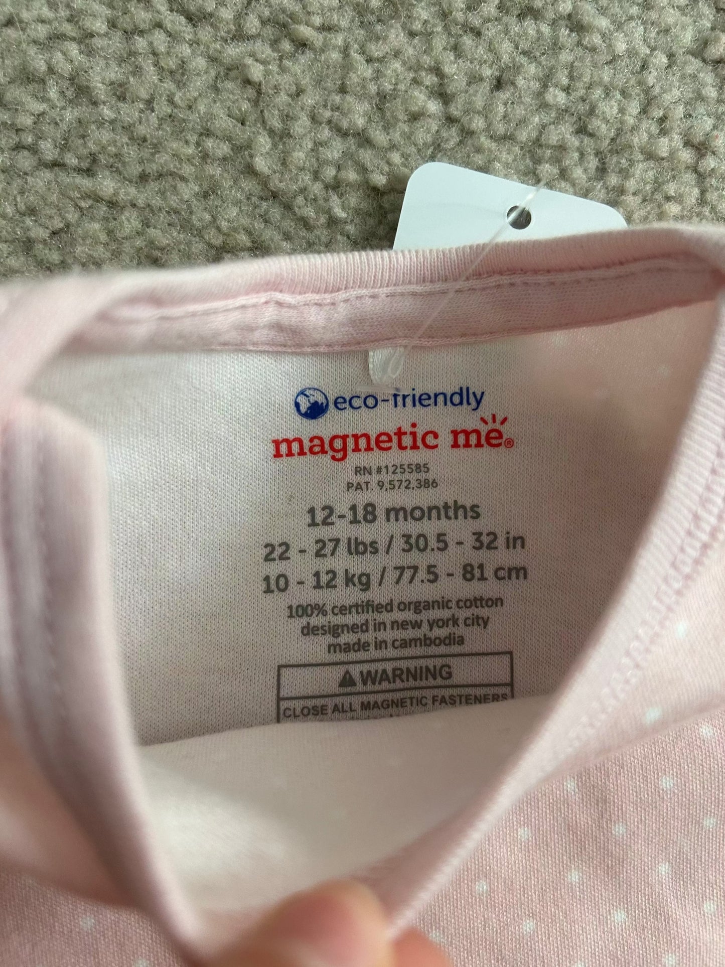 Seller #21 Magnetic Me Baby Girl NWT 12-18 mo short sleeve onesie