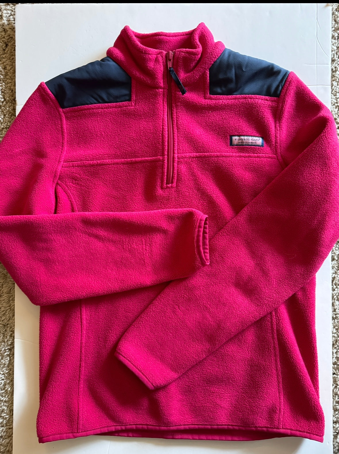 REDUCED PRICE #34 vineyard vines small women’s pink fleece zip up jacket