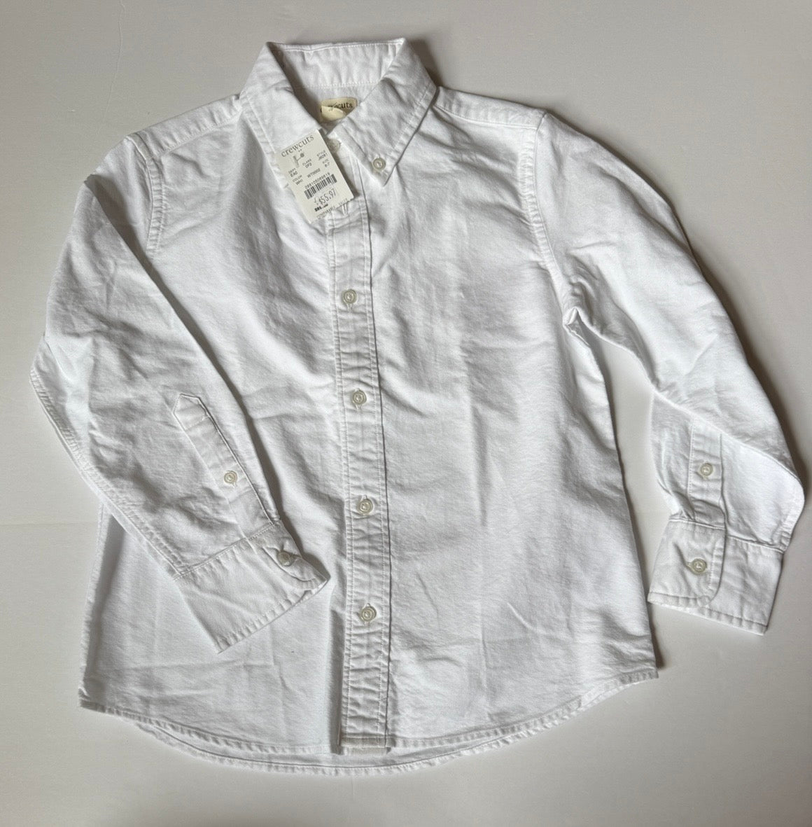 #41 |  6/7 NWT Crewcuts White Button Up Collared Shirt, boys