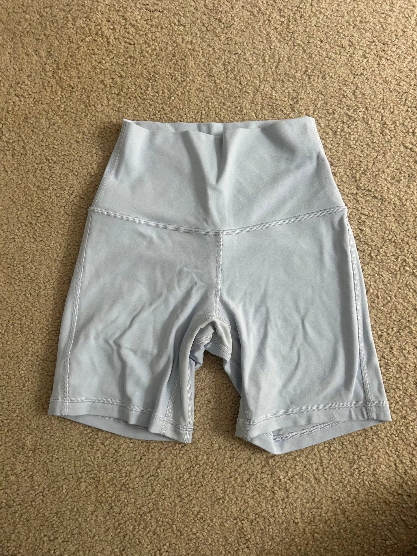 Seller #21 Women's Lululemon Baby Blue High Rise Align Shorts Size 2