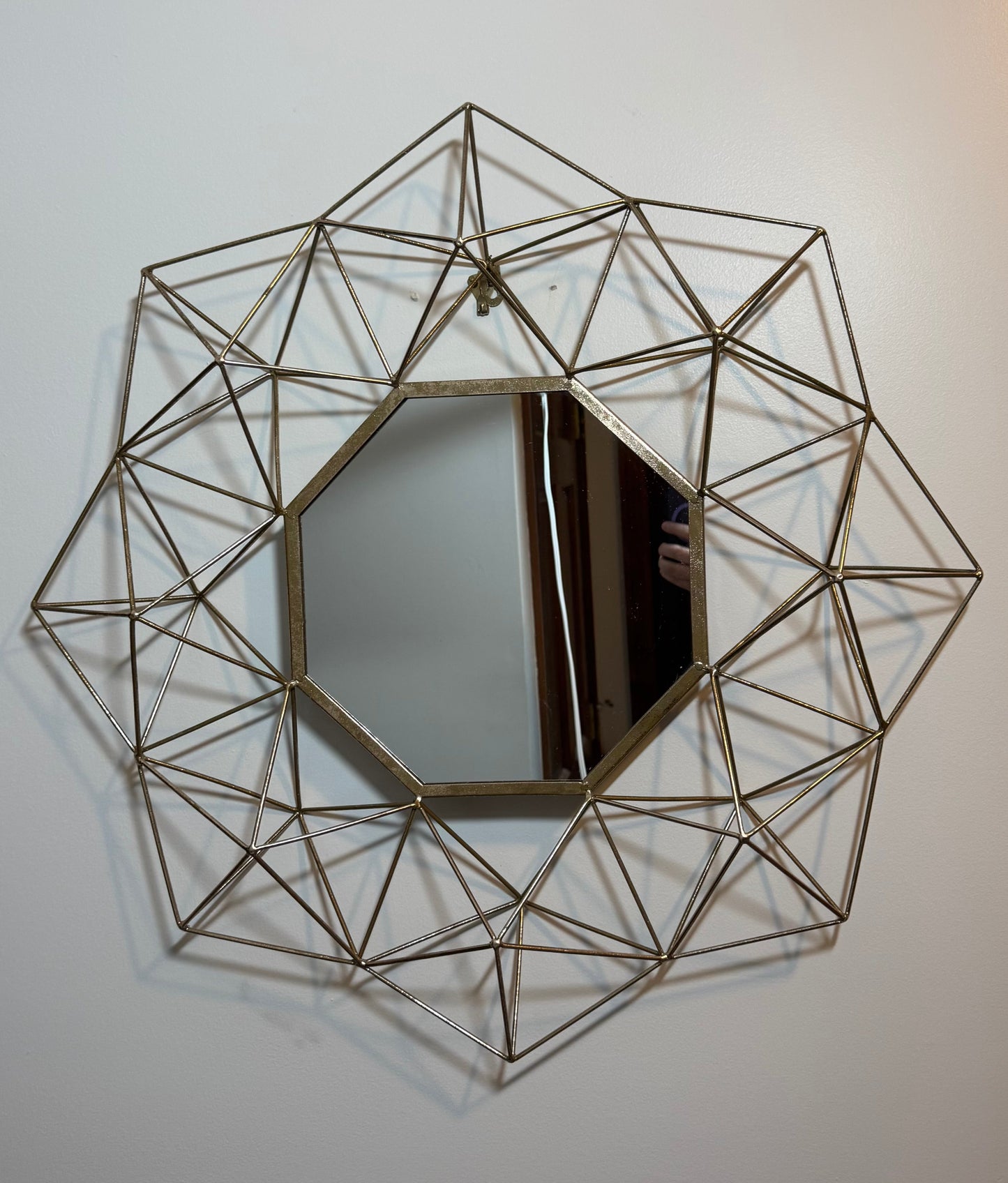 Seller 126 - Geometric Gold Frames Mirror - REDUCED