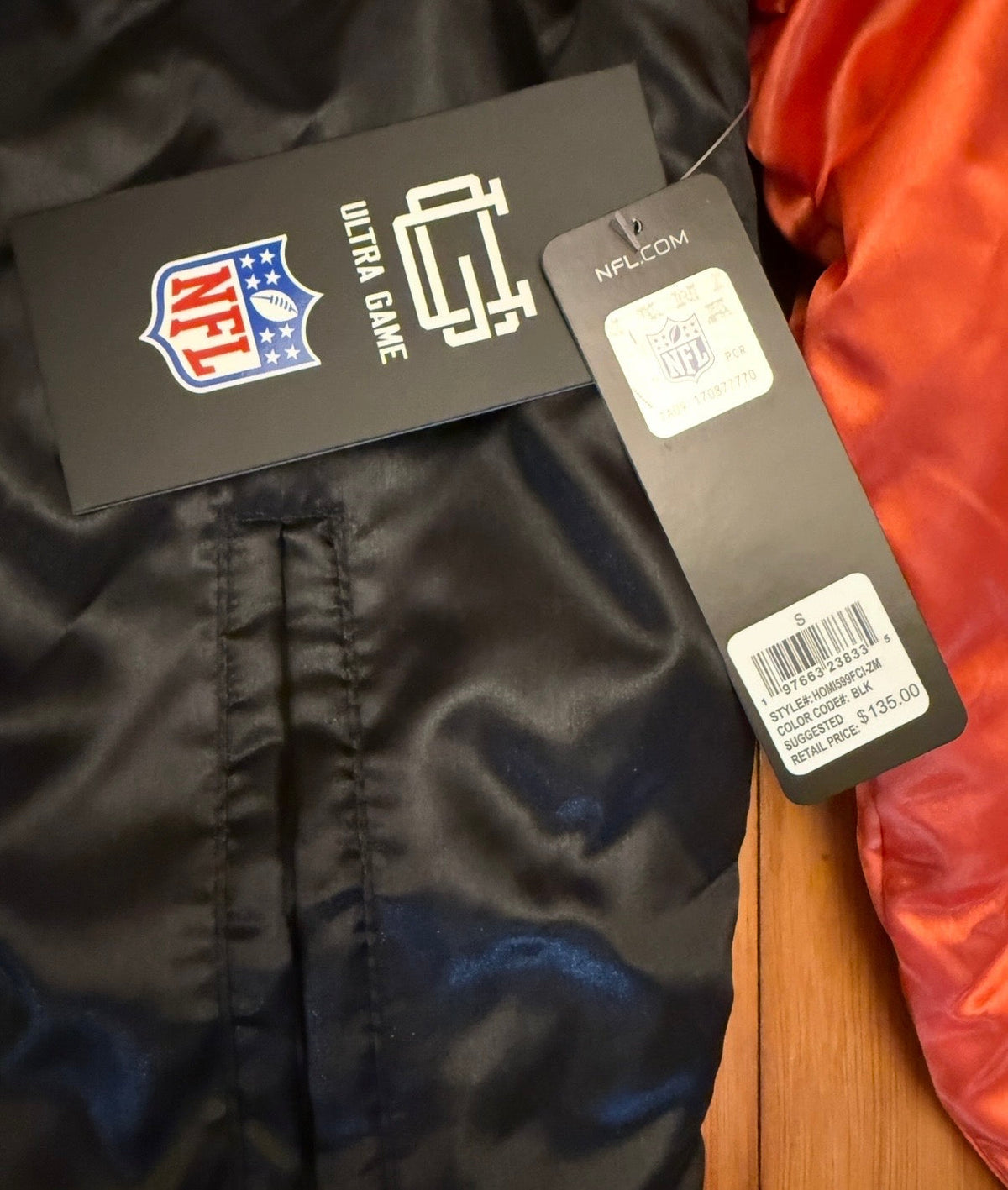 #41 |  NWT Adult Small NFL Bengals Track Jacket (orig $135)