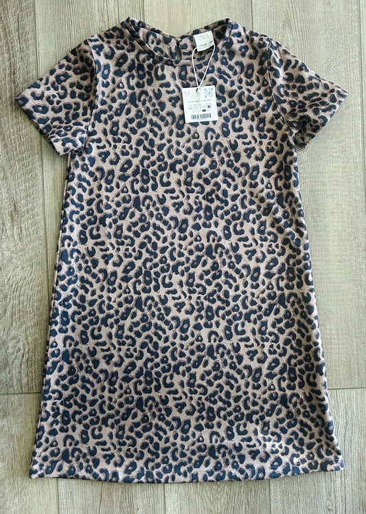 #15 Zara 11-12 NWT Faux Suede Cheetah Print Dress