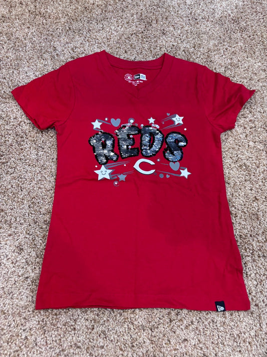#47, girls Reds New Era shirt, size 6