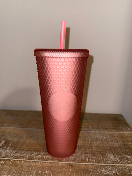 Seller #106: *Reduced* Pink Studded Starbucks Tumbler