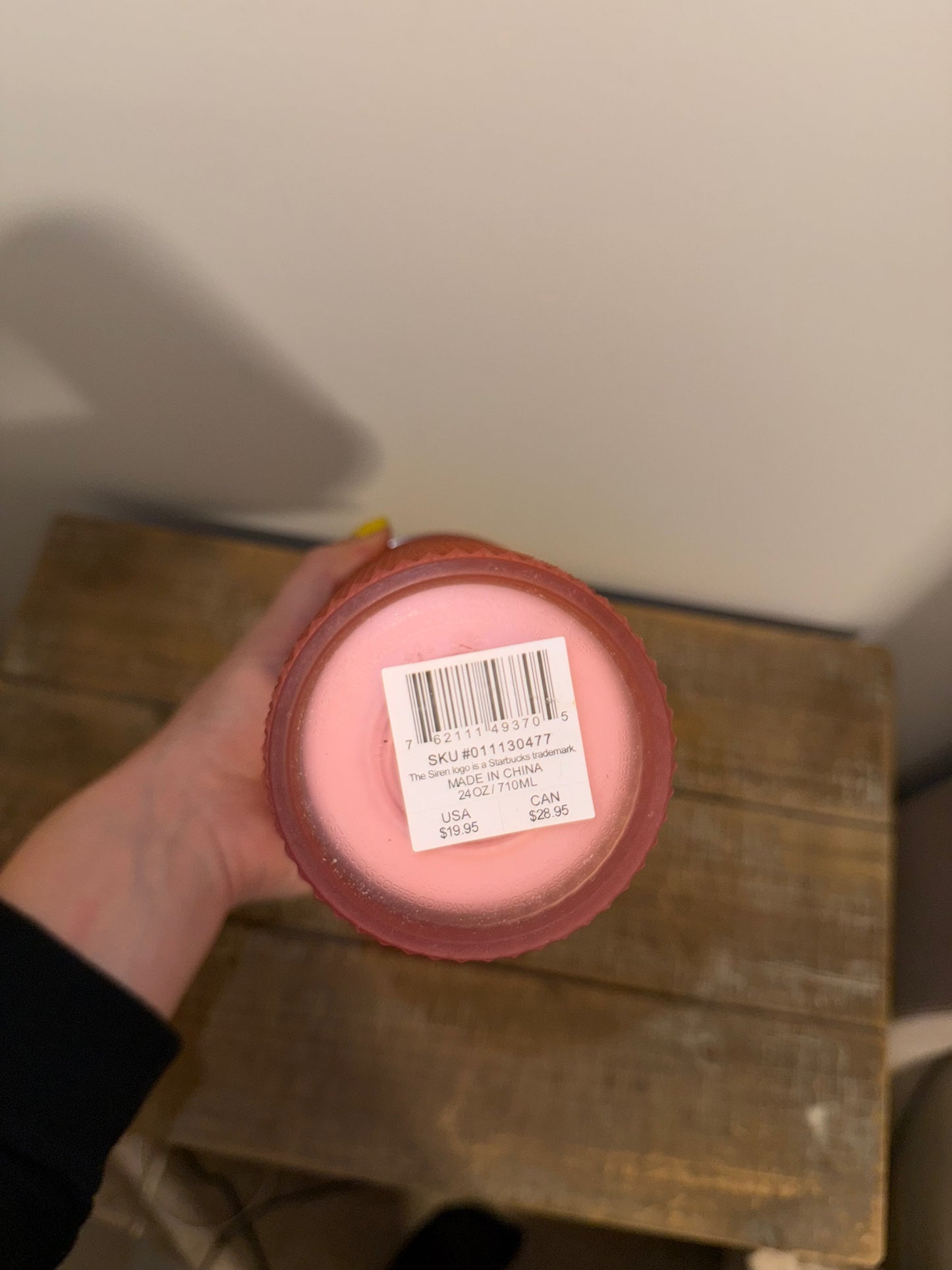 Seller #106: *Reduced* Pink Studded Starbucks Tumbler