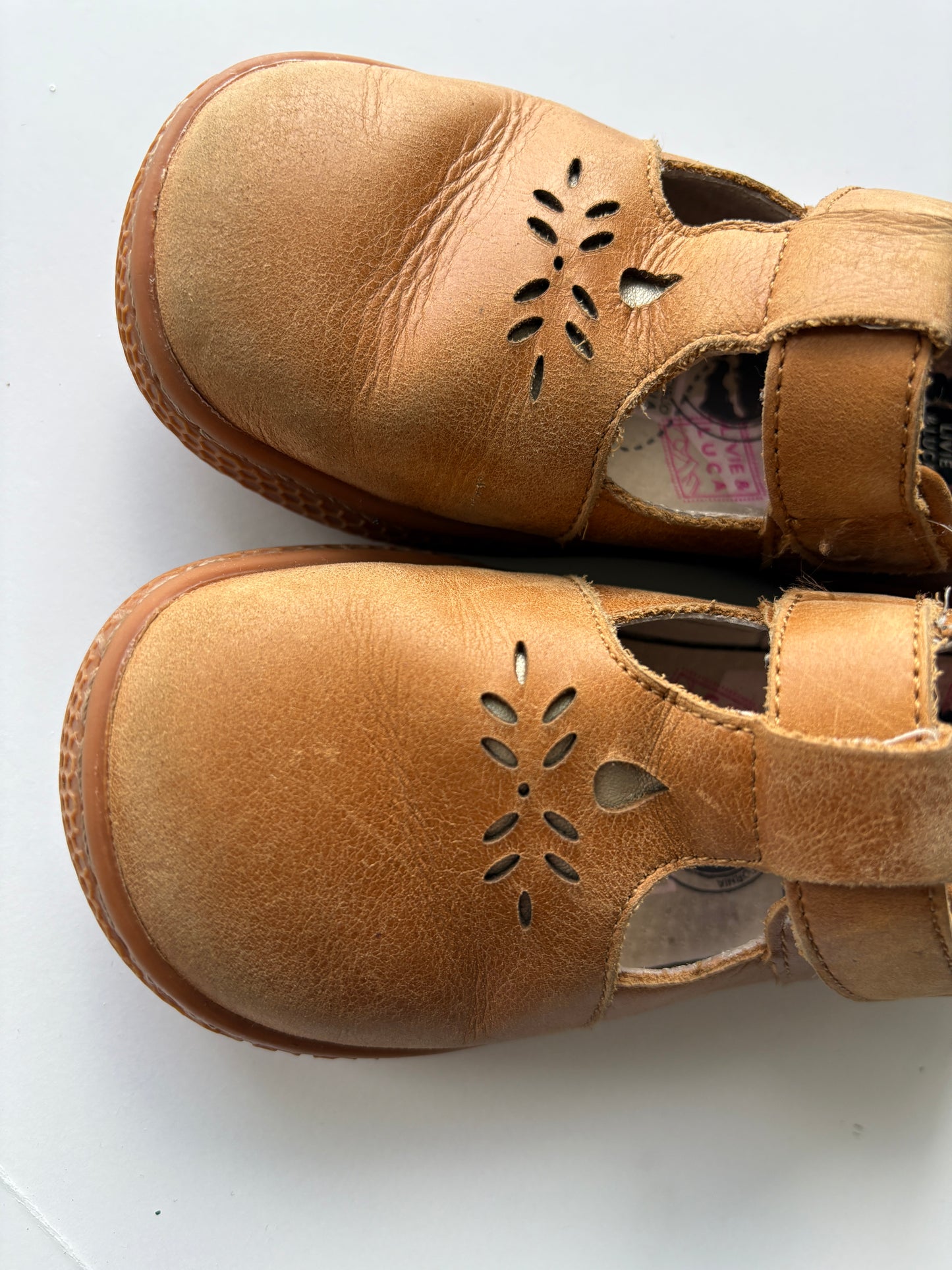 Seller #105 - Size 9c Girls Brown Livie and Luca Mary Janes GUC