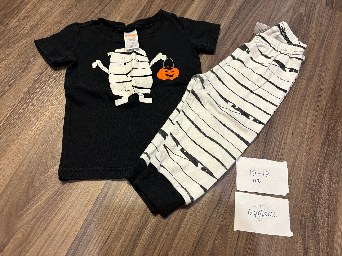 #98B - 12-18 Mo - Gymboree - Mummy Halloween PJs - PU 45236 (near Kenwood) Except Semiannual Sale