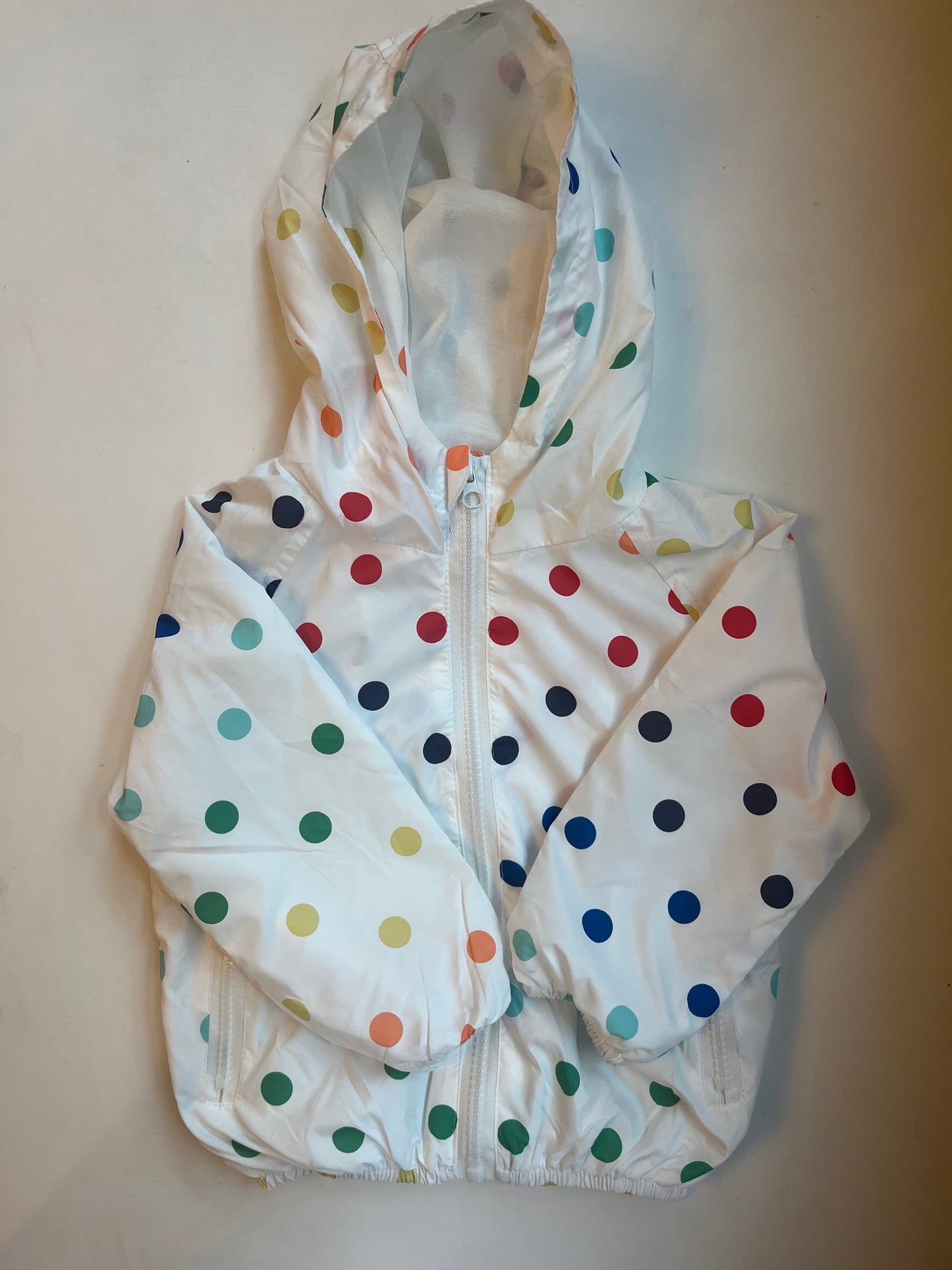 Seller #20 rainbow dot rain jacket size 2T