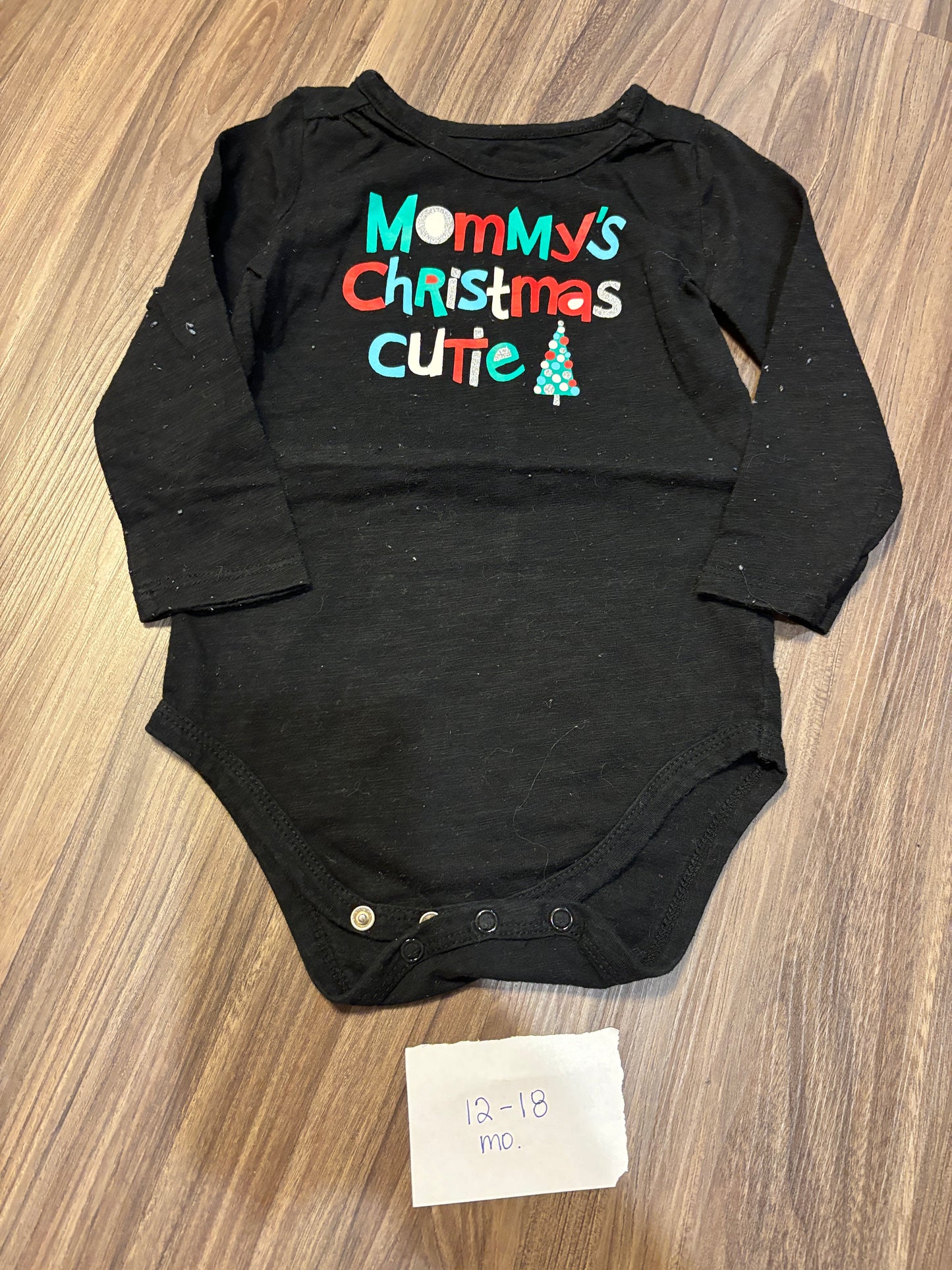 #98B - 12-18 Mo -  - Mommy's Christmas Cutie Onesie - PU 45236 (near Kenwood) Except Semiannual Sale