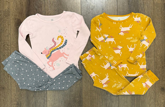 #173-REDUCED Cat & Jack winter PJ bundle girls size 3T