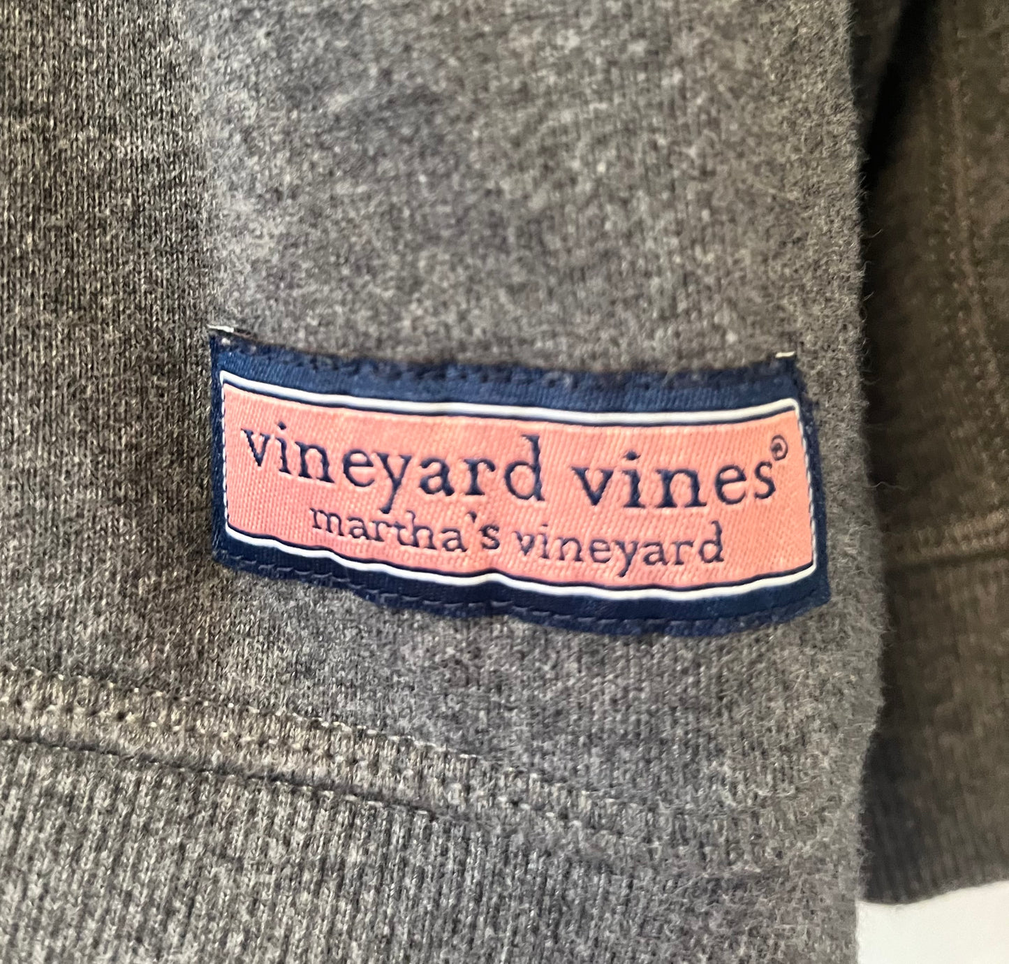 Men's XXL Vineyard Vines Quarter Zip Pullover in Gray