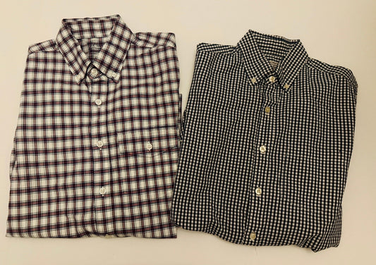 #41 |  REDUCED  (XS men’s slim) J Crew Collared Button Up Shirt Set, (men XS, fits like boys 16-18)