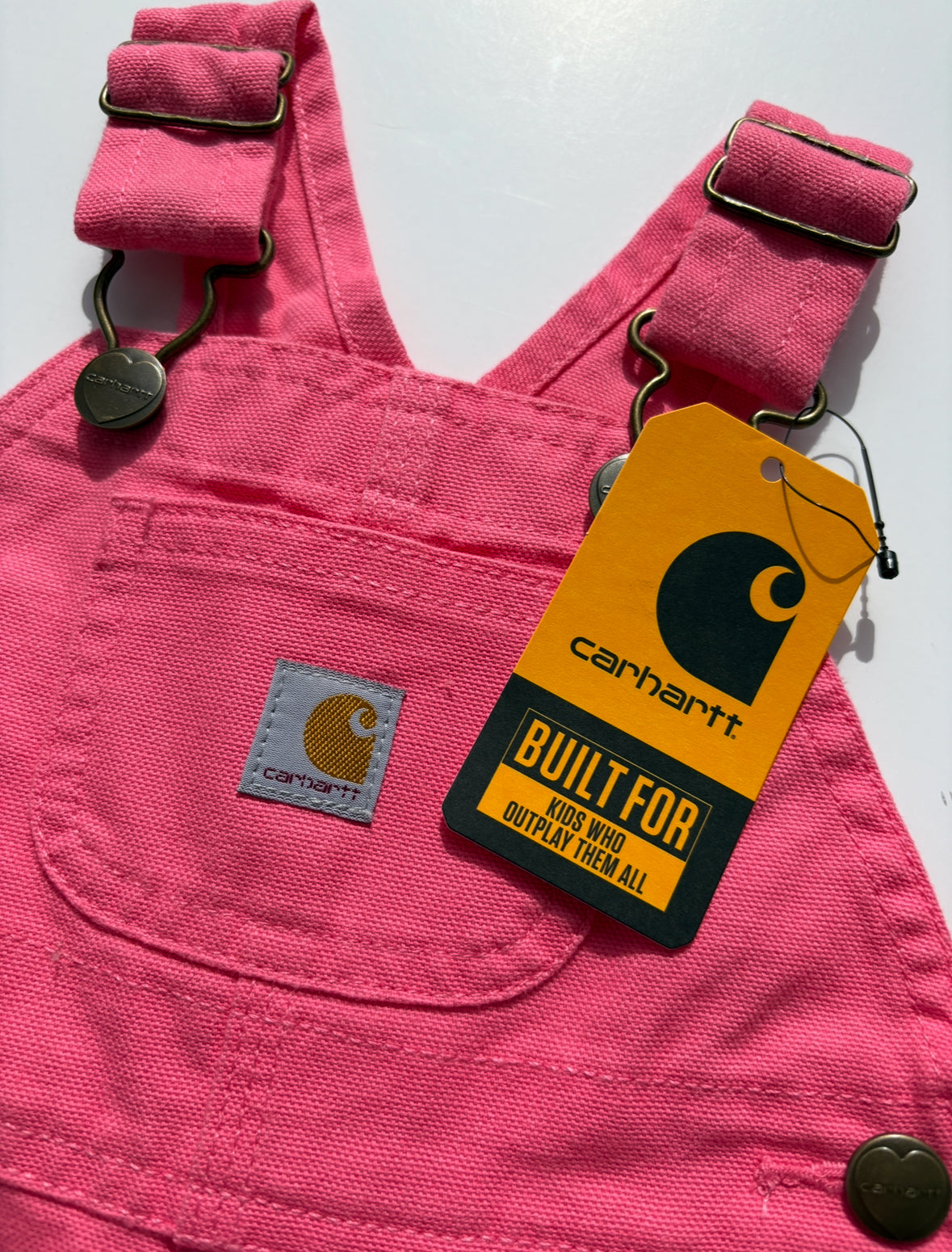 Seller # 105 - NWT 6M Girls Pink Carhartt Overalls