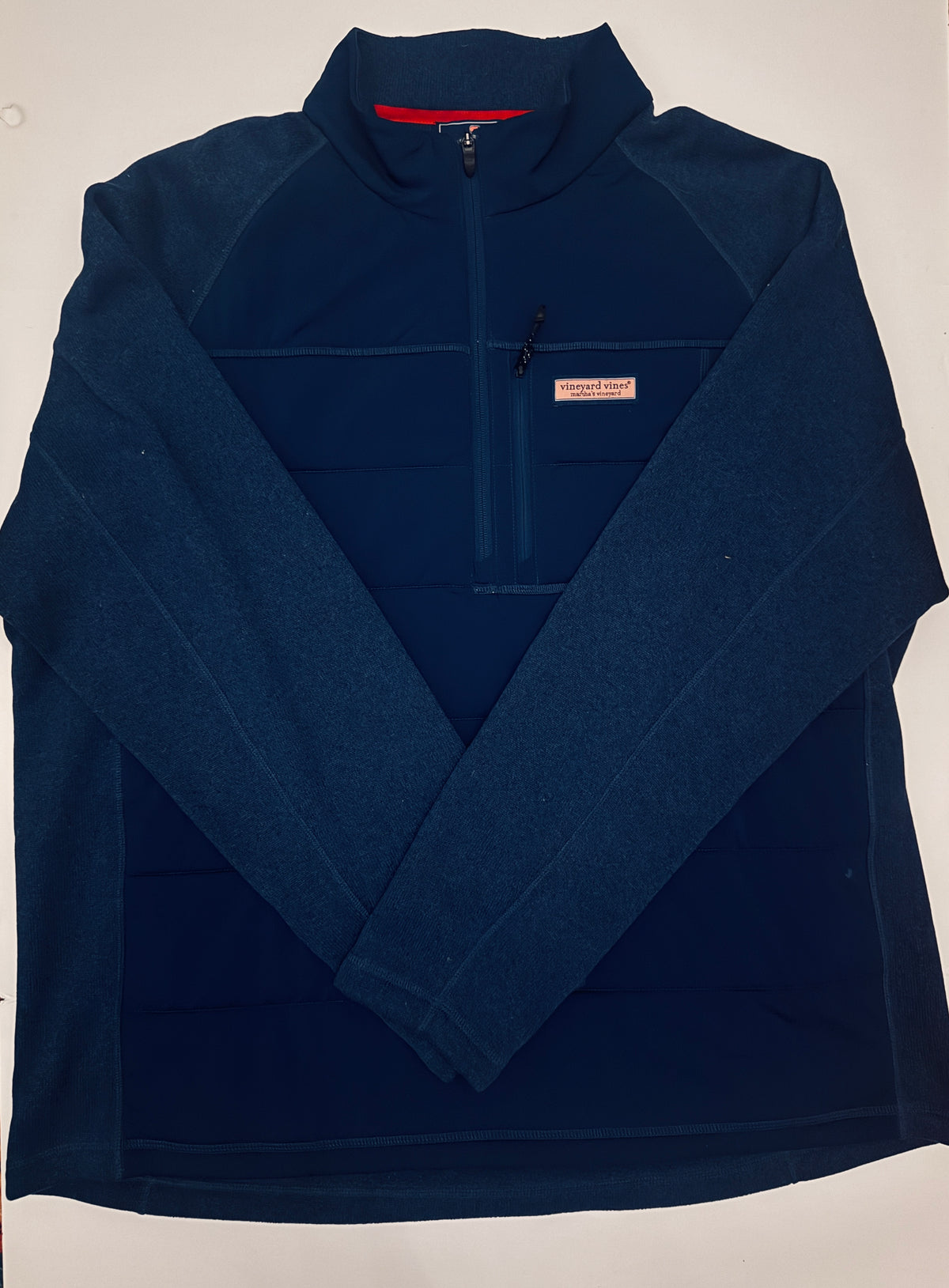 # 41 |  2XL Vineyard Vines Navy Quarter Zip Pull Over Jacket, men’s