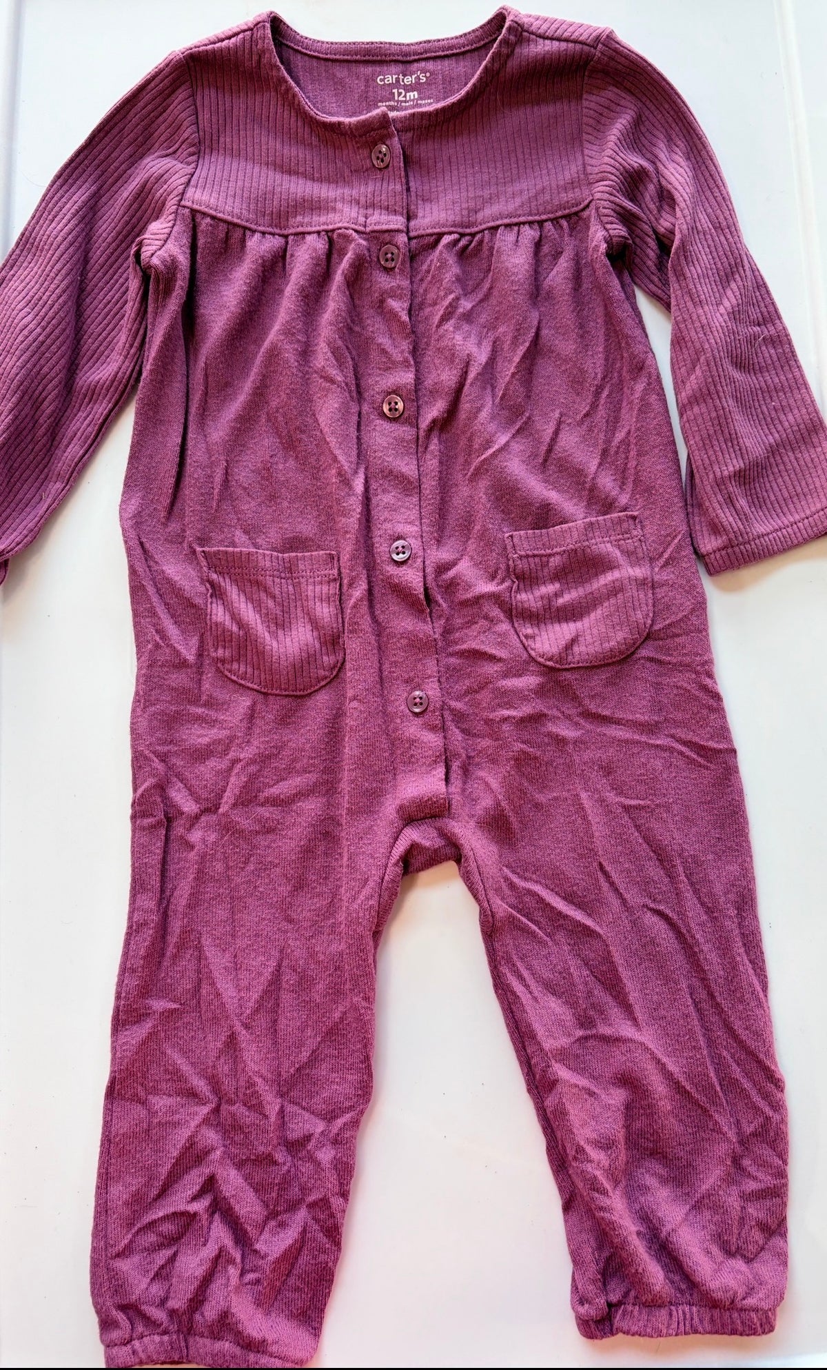 #35 Carters knit bodysuit girls 12 months