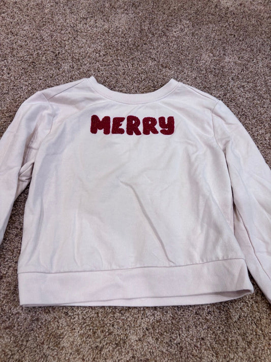 #47, girls, size 6/7 merry sweatshirt, cat and jack