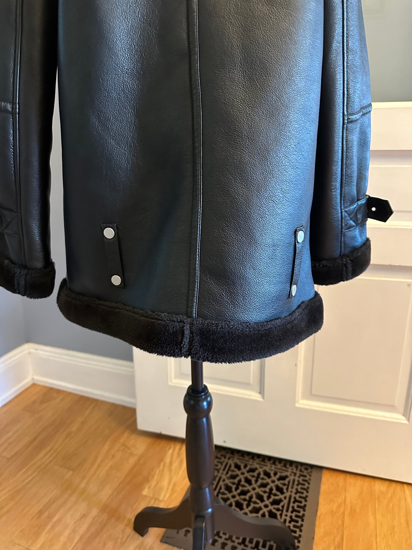 Avec Les Filles Oversized Faux Leather Jacket size M