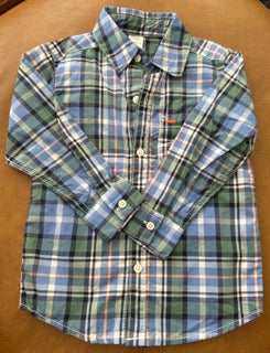 #51 Carter's Boys Size 2T Long Sleeve Button Down EUC