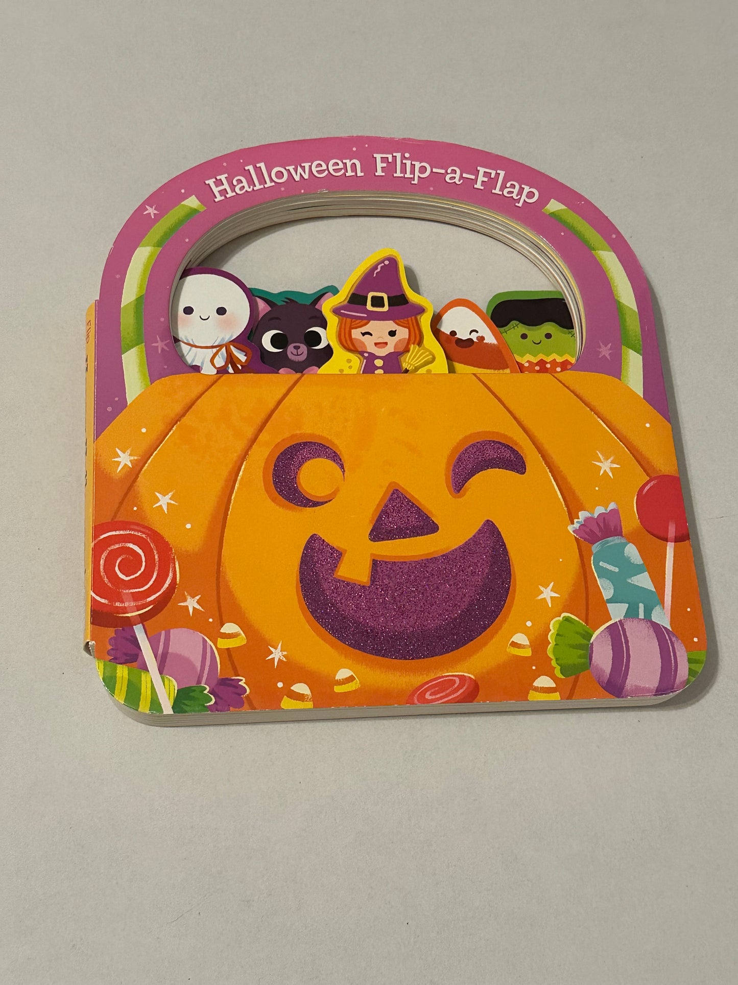 #160 Halloween flip book with handle