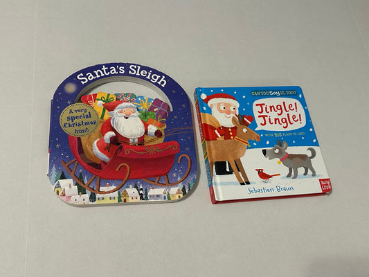 #160 Set of 2 Christmas board books