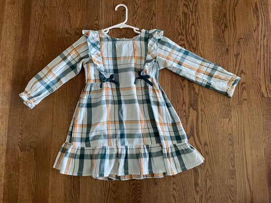 #57 Girls Ruffle Butts long sleeve dress, assorted colors, size 5
