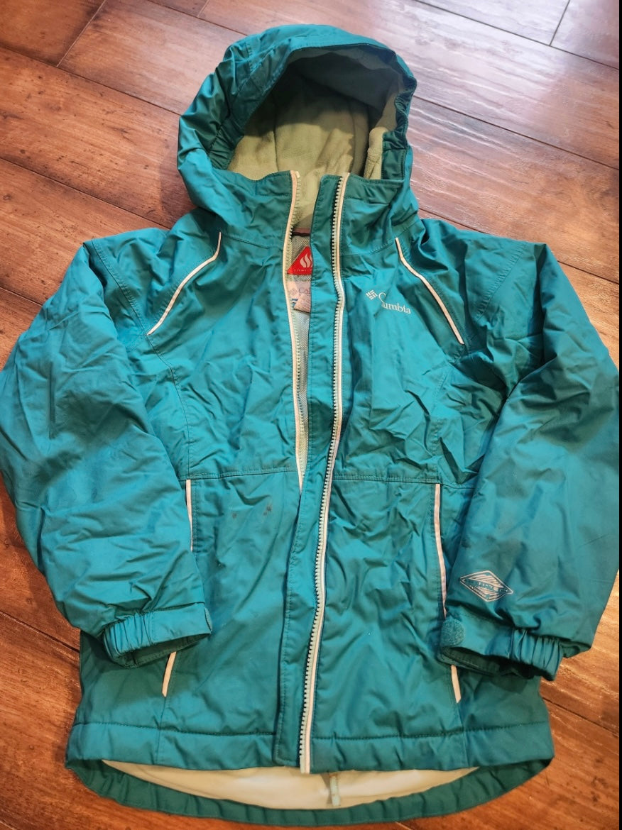 Seller #121 Girls Columbia rain jacket size 7/8