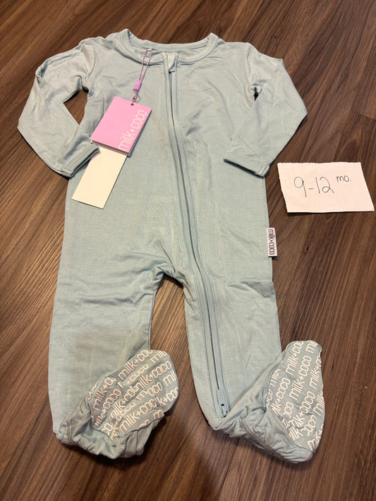 #138 - 9-12 Mo - NWT Milk + Coco - Light Blue Zippy - PU 45236