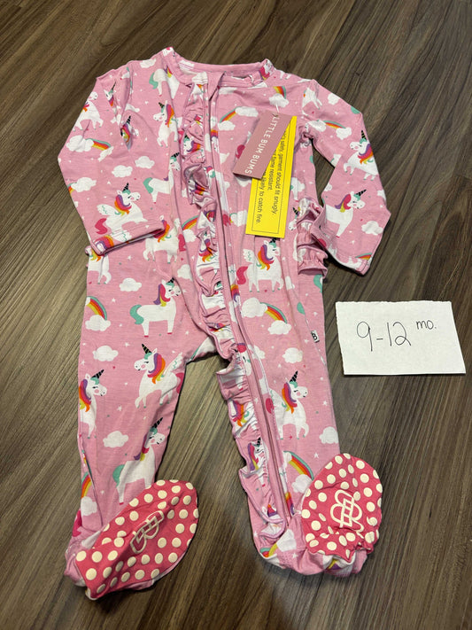 #138 - 9-12 Mo NWT Bums & Roses Unicorn Zippy