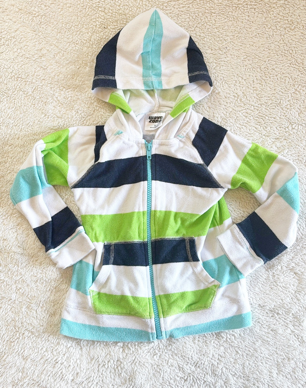 #4 Wave Zone Boys 3T Swim Cover Jacket