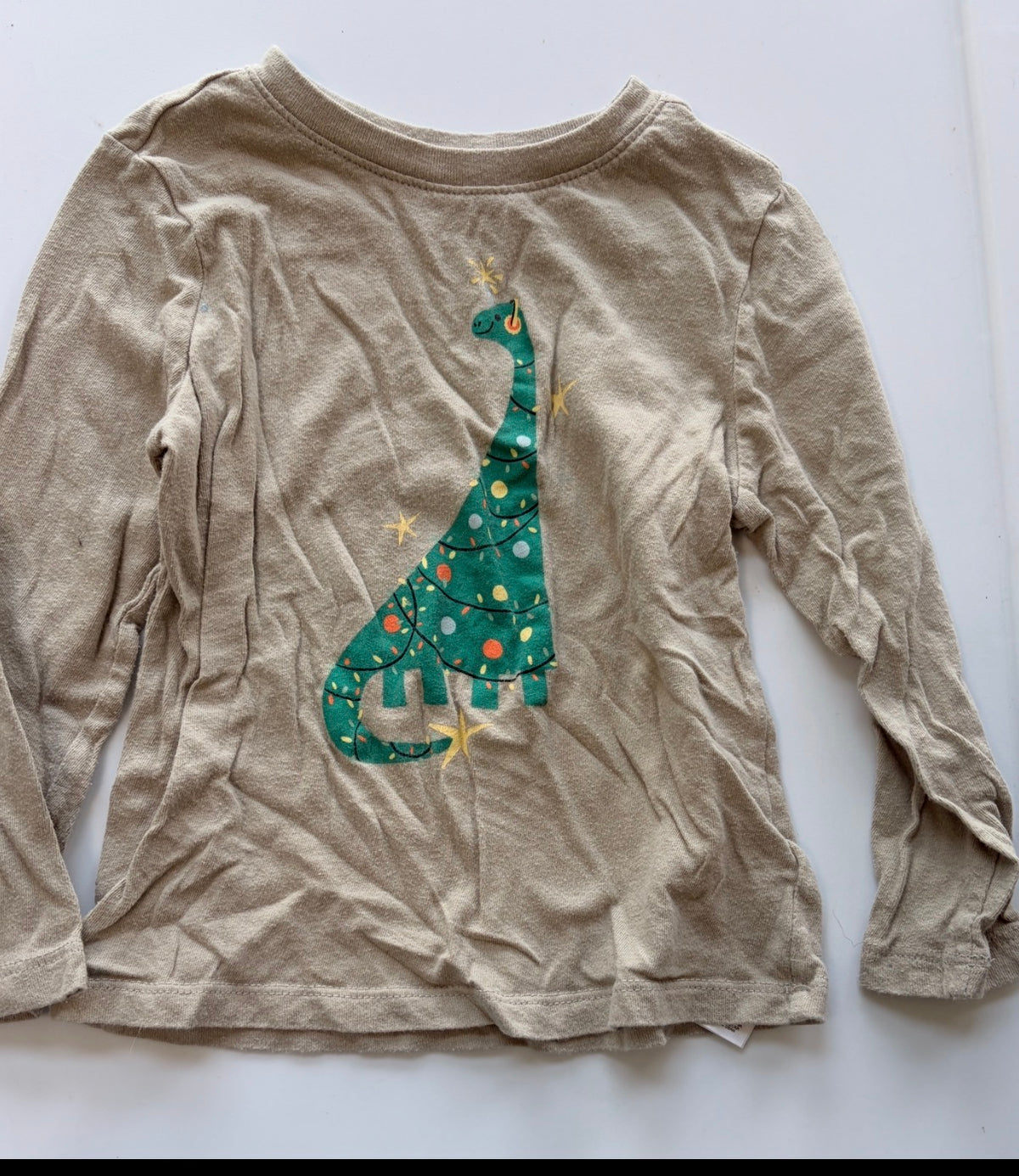 #35 boys 3t Christmas dinosaur tshirt