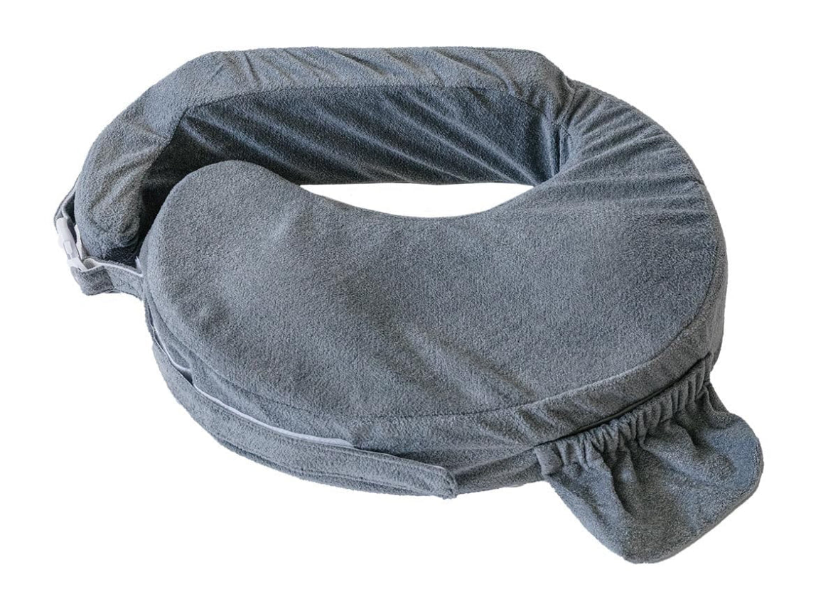 #132 - REDUCED - Bundle of My Brest Friend: Original Nursing Pillow, Waterproof Slipcover in Blue, Original Slipcover in Fireworks & Deluxe Slipcover in Dark Grey