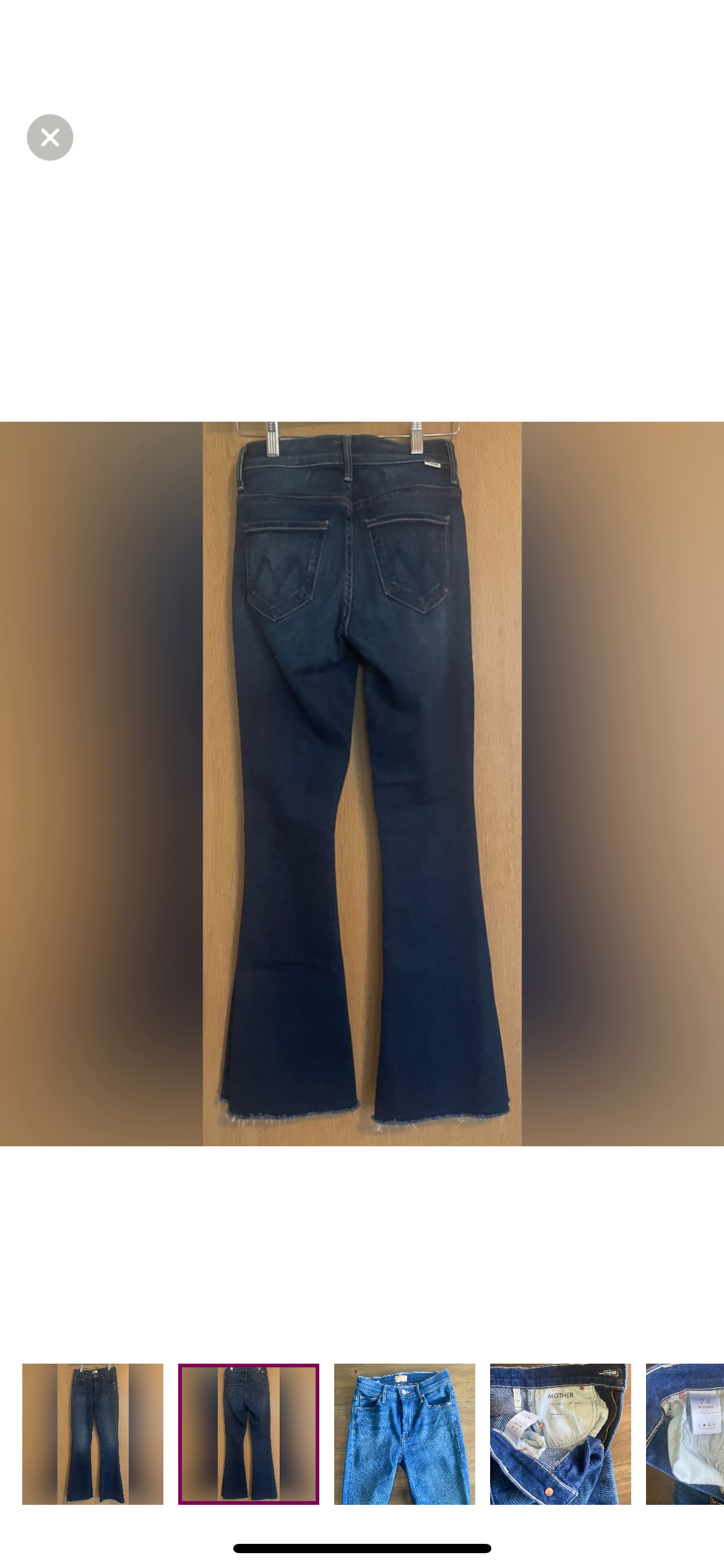 #52 - MOTHER DENIM JEANS - THE WEEKENDER FRAY - HOME MOVIES -Women's  NWOT,  Size 24