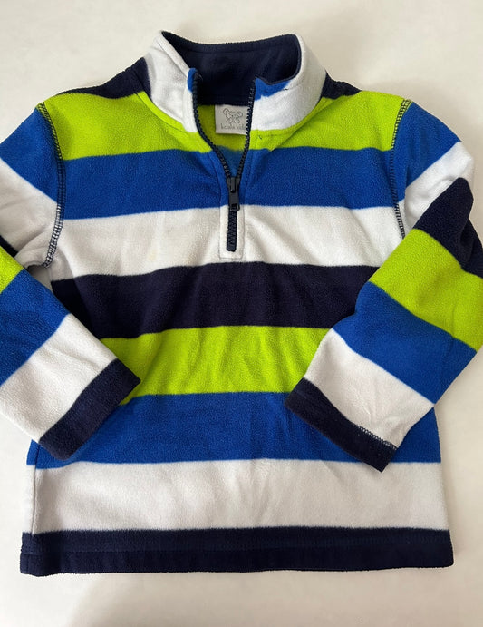 45242 Boys 3T off brand fleece 1/4 zip sweatshirt